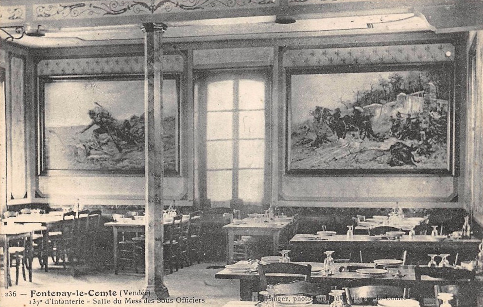 137e d'Infanterie - Salle du Mess des Sous Officiers