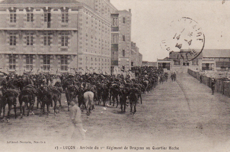 Arrivée du 1er Régiment de Dragons