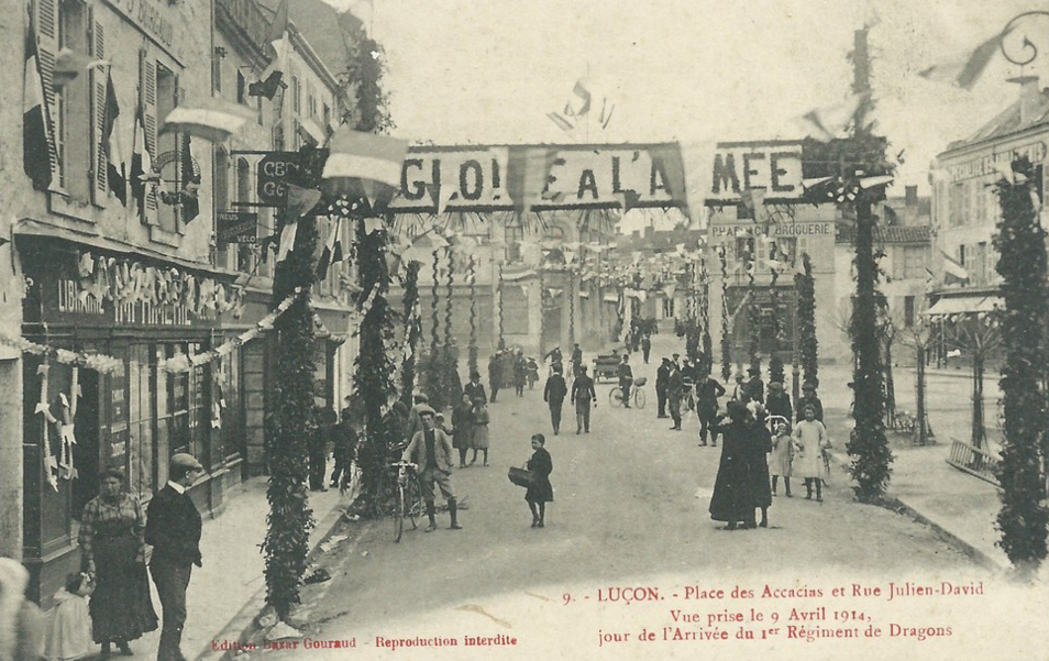 Arrivée du 1er Régiment de Dragons - 9 avril 1914
