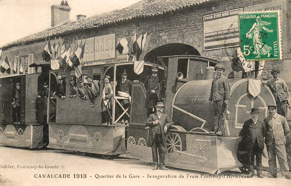 Cavalcade 1913 - Inauguration du Tram Fontenay-l'Hermenault