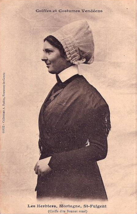 Coiffe dite Bonnet rond