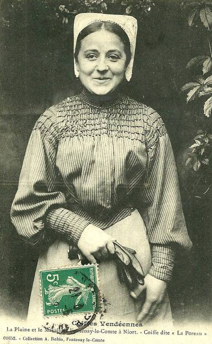 Coiffe dite La Poreau