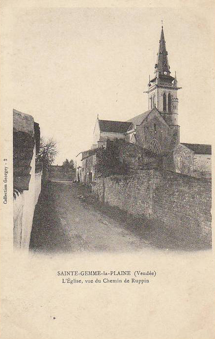 L'Eglise vue du Chemin de Ruppin