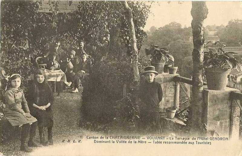 La terrasse de l'hôtel Gendron