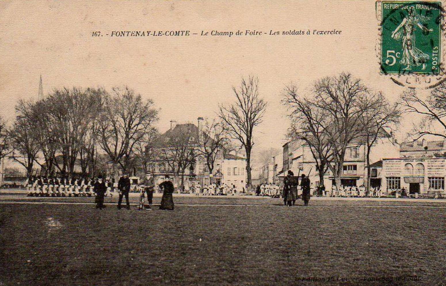 Le Champ de Foire - Les soldats à l'exercice