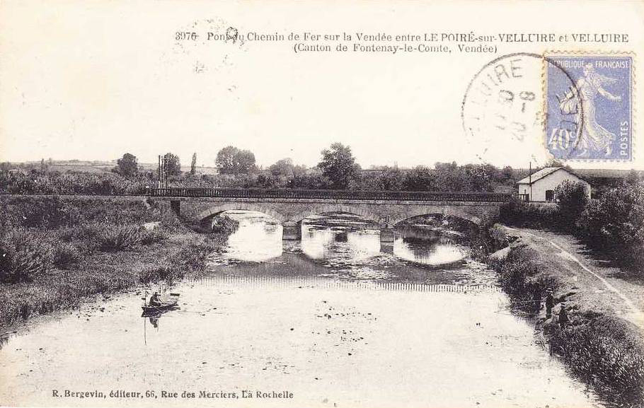 Le Poiré sur Velluire - Pont de chemin de fer