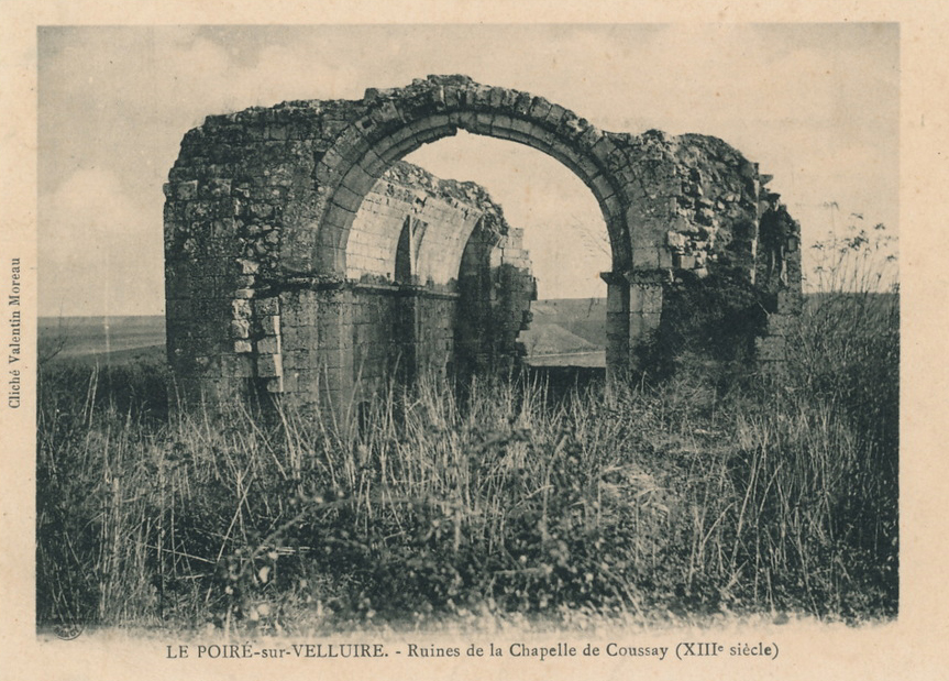 Le Poiré sur Velluire - Ruines de la Chapelle de Coussay