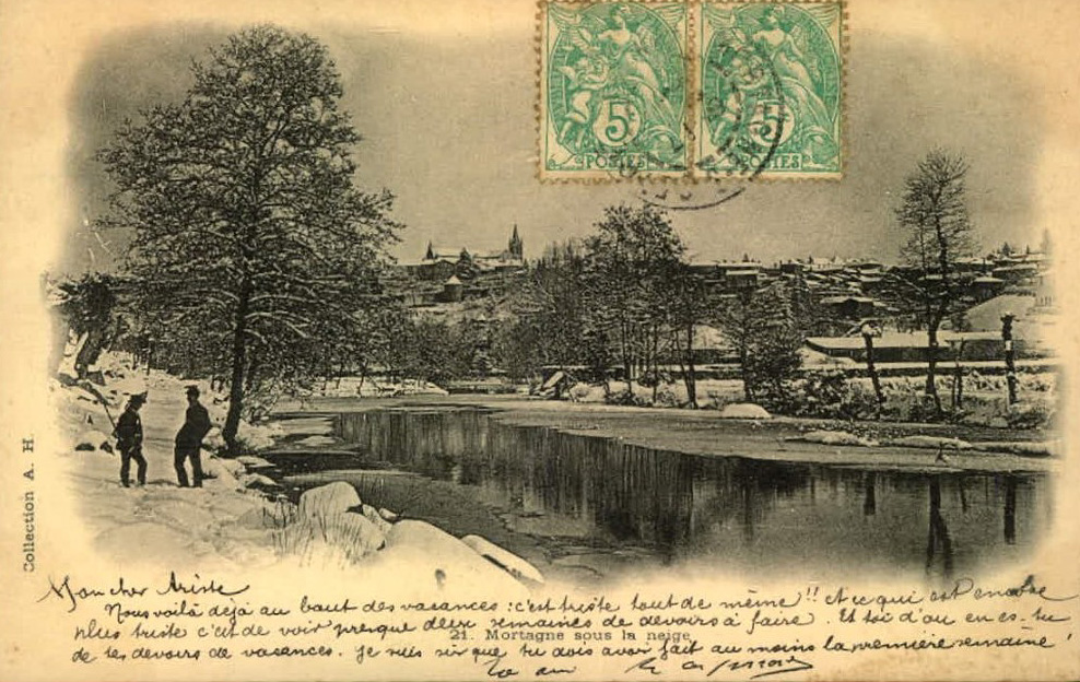 Mortagne sous la neige