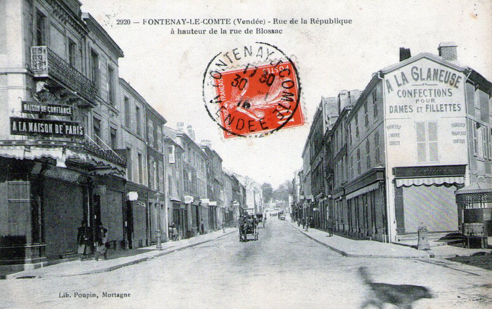 Rue de la République à hauteur de la rue de Blossac